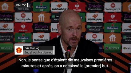 3e j. - Ten Hag : "Vous ne pouvez pas comparer ce match avec celui de dimanche"