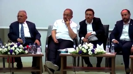 Özhaseki'nin katıldığı toplantıda mikrofon açık kaldı: He de geç gitsin