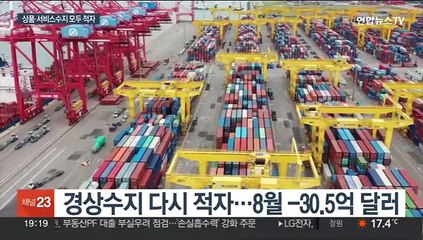 다시 경상수지 적자…"수출 늘리고 수입 감축"