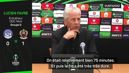 Groupe D - Favre : "Tous les matches sont difficiles"