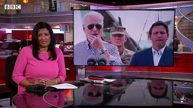 Rivals Biden and DeSantis project unity over Hurricane Ian BBC News
