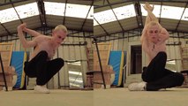 Contortionist uses his art to thank the brave Ukrainian fighters defending their country