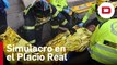 Bomberos en el Palacio Real, el simulacro de emergencia de la Policía Nacional
