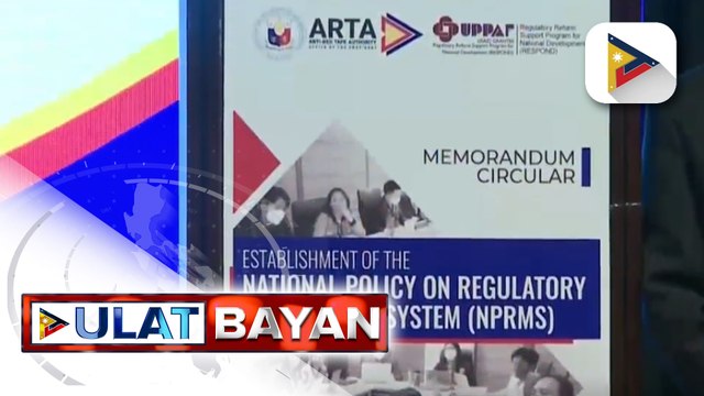 Nat'l Policy on Regulatory Management System, inilunsad ng ARTA para sa mas mabilis na...