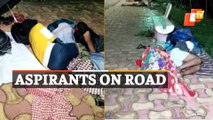 Agniveer aspirants camp on roadside ahead of recruitment rally in Paradip, Odisha