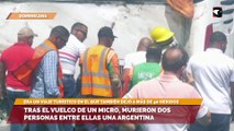 Tras el vuelco de un micro, murieron dos personas entre ellas una argentina