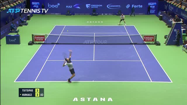 Astana - Les points superbes de Tsitsipas et Hurkacz