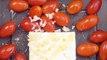 Albóndigas con salsa de queso feta y tomate cherry