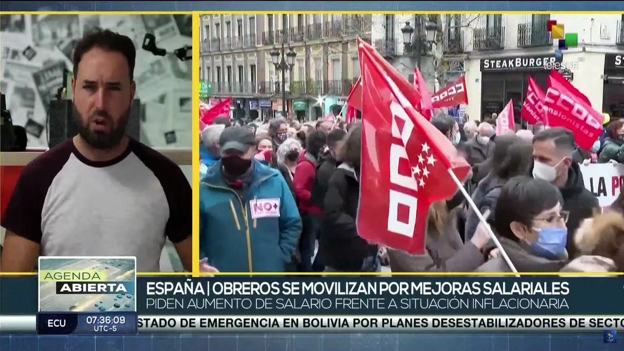 Sindicatos españoles exigen aumentos salariales frente a la inflación