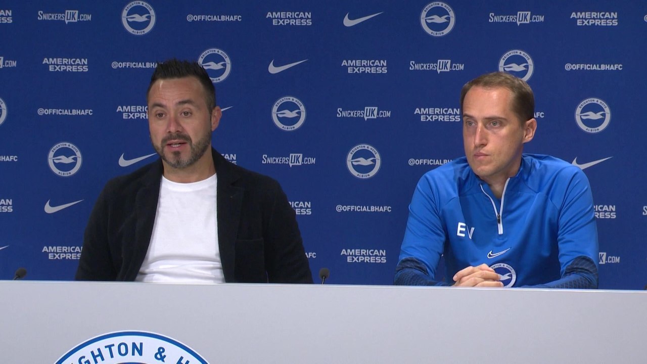 Brighton's De Zerbi pre Tottenham