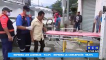 ¡Taxista se accidenta en el barrio Guamilito de San Pedro Sula!