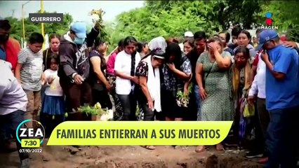 Entierran a víctimas de Totolapan; pobladores aseguran que fueron 23