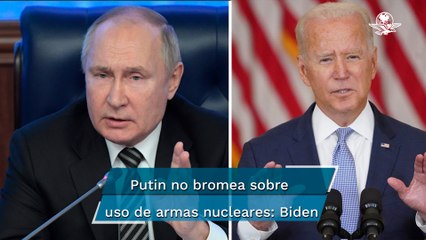 "Putin no está bromeando”, Biden advierte de un posible "armagedón" nuclear