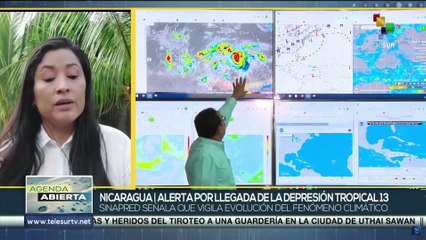 Nicaragua se prepara ante proximidad de la depresión tropical 13