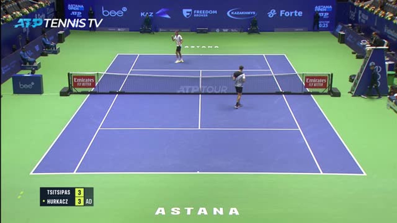 Highlights: Tsitsipas spektakulär gegen Hurkacz