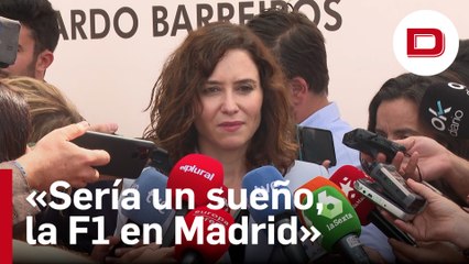 Ayuso quiere traer un Gran Premio de F1 a Madrid