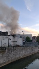 Incendie Galeries Voos Verviers