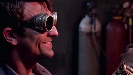 A man trapped inside the iron door,