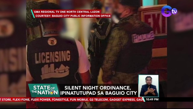 Silent Night Ordinance, ipinatutupad sa Baguio City | SONA