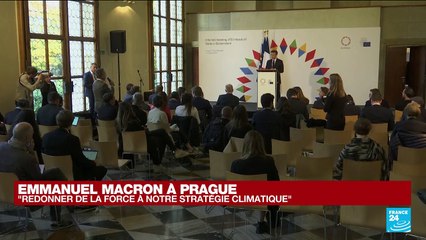 REPLAY - Emmanuel Macron s'exprime à Prague lors du sommet de la communauté politique européenne