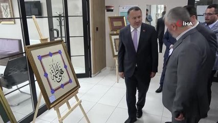 Kütahya yerel: Kütahya'da görev yapan hattat iki din görevlisi eserlerini sergiledi