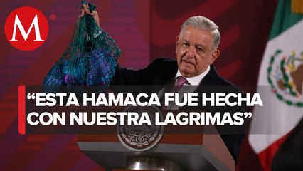 Obsequian a AMLO una hamaca y envían carta como símbolo de agradecimiento