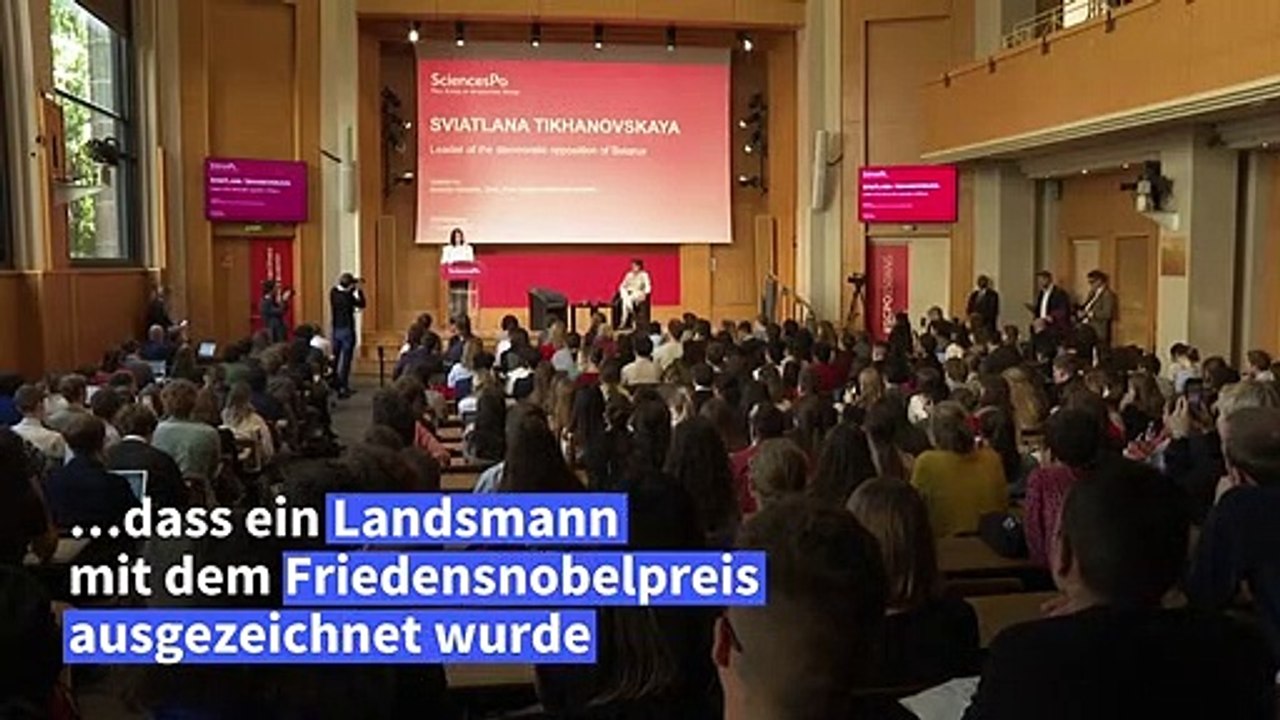 Tichanowskaja rühmt friedensnobelpreisträger bjaljazki als "freiheitskämpfer"