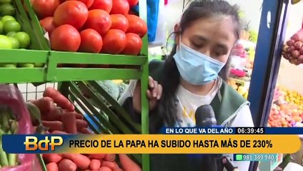 Precio de la papa ha incrementado hasta en un 230% en lo que va del año