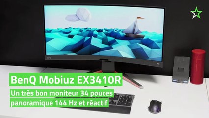 Test BenQ Mobiuz EX3410R : un très bon moniteur 34 pouces panoramique 144 Hz et réactif