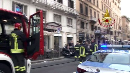 Download Video: Roma, incendio a Termini oggi: alta colonna di fumo nero - Video