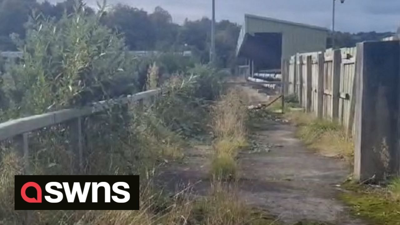 Take a look inside the abandoned football stadi...