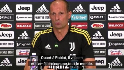 Juventus - Allegri : "Rabiot va bien et s'améliore comme tout le monde"