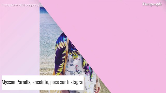 Alysson Paradis à la plage avec son bébé, elle illustre son bonheur avec Guillaume Gouix