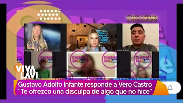 Te ofrezco una disculpa por algo que no hice : Gustavo Adolfo Infante le reponde a Verónica Castro