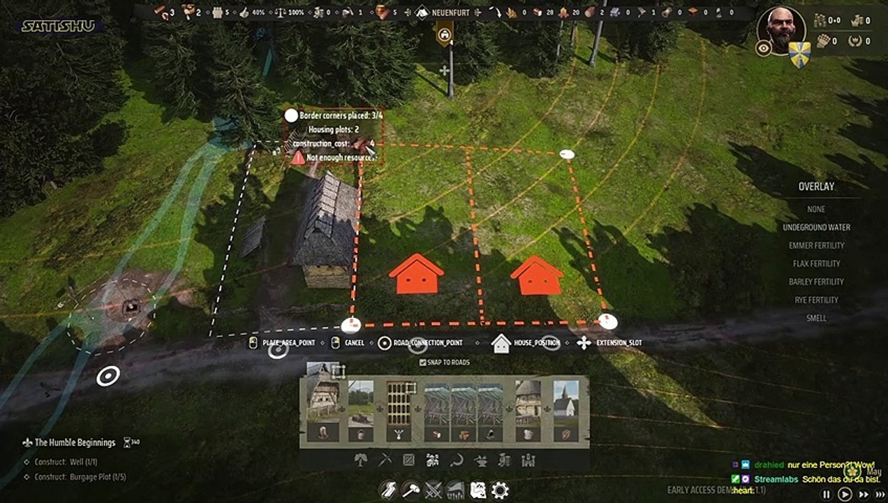 Nur männliches rotwild hier. | manor lords  |  episode 4