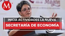 Raquel Buenrostro inicia operaciones como titular de la secretaría de economía