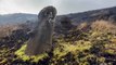 Les statues de l'Île de Pâques carbonisées par un violent incendie