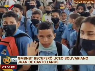Nueva Esparta | GMBNBT rehabilitó la Unidad Educativa Liceo Bolivariano "Juan de Castellanos"
