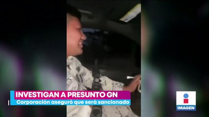 Investigan a presunto guardia nacional que lanzó disparos al aire