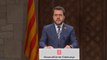 Aragonès descarta convocar elecciones tras la renuncia de Junts: 