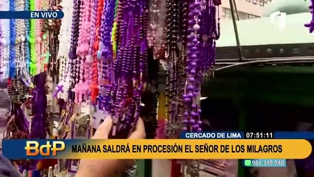 Mañana sale el Señor de Los Milagros: Procesión no recorrerá Palacio de Gobierno ni Congreso