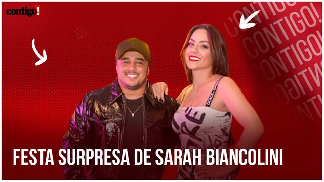 KAUAN, DA DUPLA MATHEUS E KAUAN, FAZ FESTA SURPRESA PARA A ESPOSA SARAH BIANCOLINI