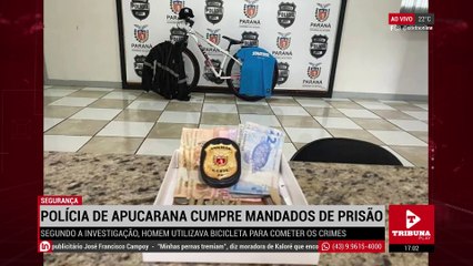Polícia de Apucarana cumpre mandados na manhã desta sexta-feira