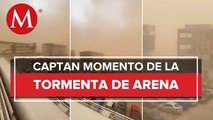 Tormenta de arena en Mexicali sorprende a los habitantes y deja dos personas heridas