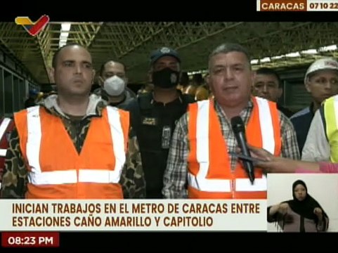 Plan Metro ¡Se Mueve Contigo! realiza trabajos de alto impacto en línea 1 del metro de Caracas