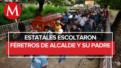 Sepultan al alcalde Conrado Mendoza y a su padre en San Miguel Totolapan
