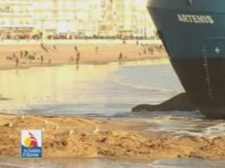 Cargo échoué aux Sables d'Olonne   la vidéo officielle !