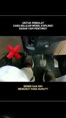 Manakah yang menurut kalian benar untuk pengoperasian kopling manual