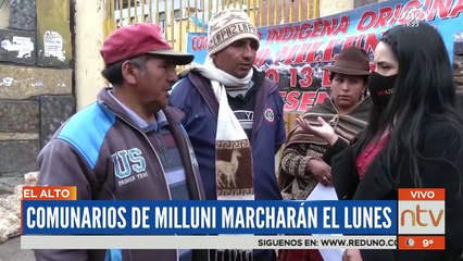 Comunarios de Milluni se movilizarán este lunes, exigiendo una ley de resarcimiento de daños