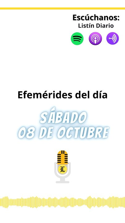 Efemérides Sábado 08 de octubre